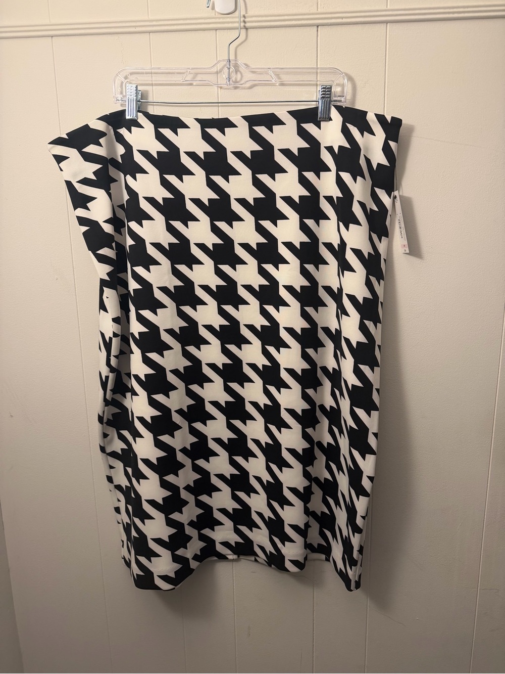 jcpenney Black and White Houndstooth Pencil Skirt